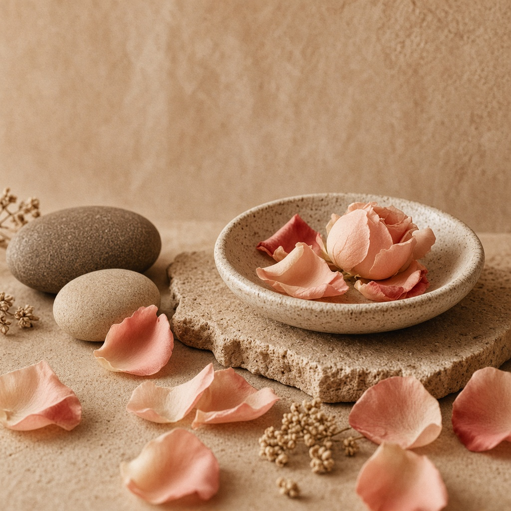 Ingredients set beside the facial bowl